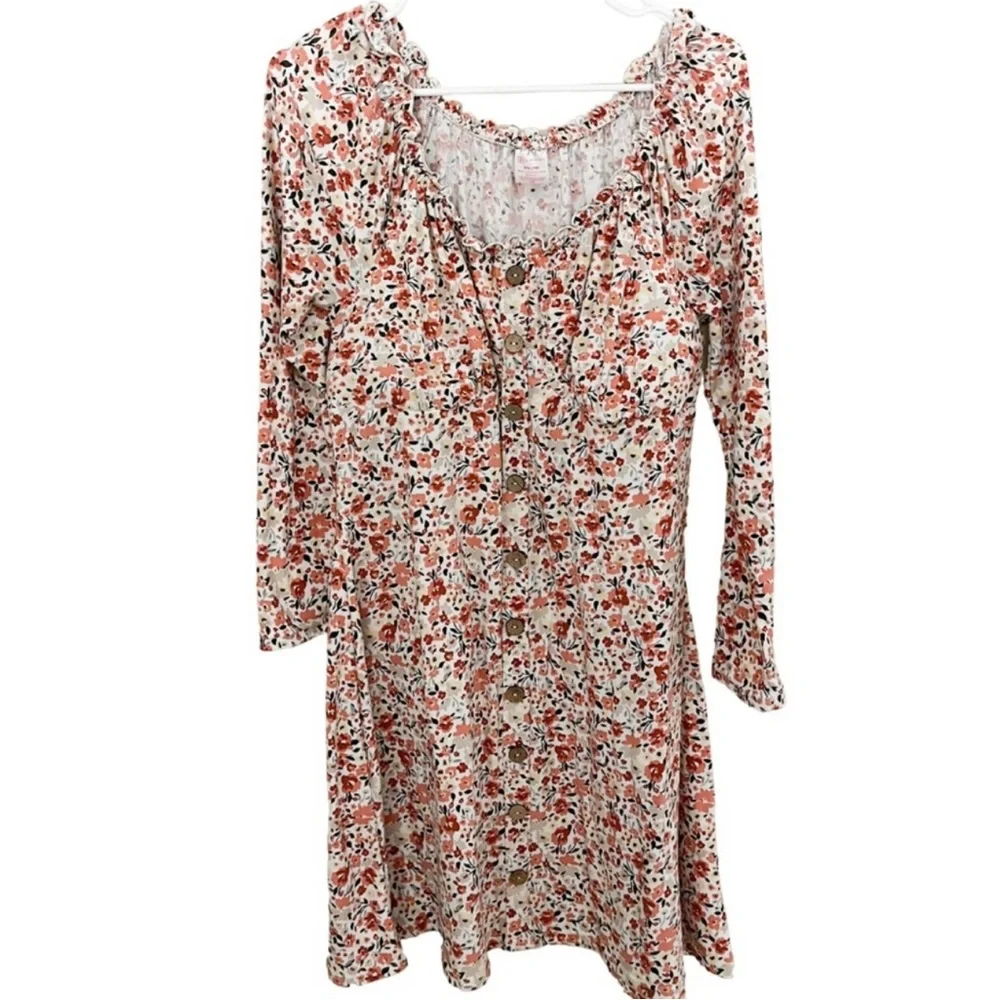 ❌SOLD❌No Boundaries Faux Button Front Dress - Picture 1 of 2